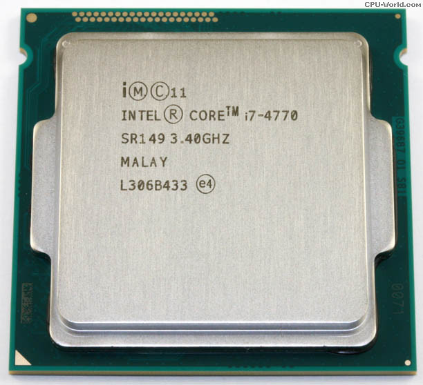 Intel Core i7-4770 - CM8064601464303 / BX80646I74770 / BXC80646I74770