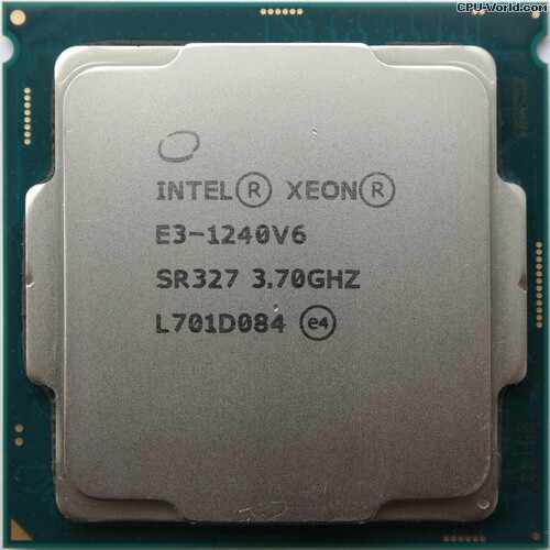Intel Xeon E3-1240 v6 - CM8067702870649 / BX80677E31240V6 Intel Xeon E3-1240 v6 - CM8067702870649 / BX80677E31240V6